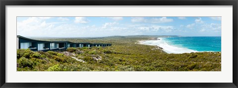 Framed Lodges at the oceanside, South Ocean Lodge, Kangaroo Island, South Australia, Australia Print