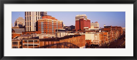 Framed Buildings in a downtown district, Nashville, Tennessee Print