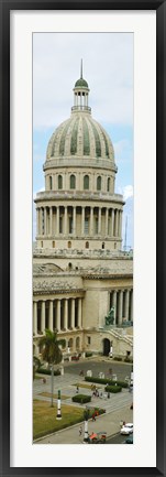 Framed Close Up of a Government building in Havana, Cuba Print