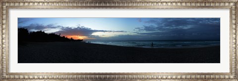 Framed Sunset over Varadero Beach, Varadero, Matanzas, Cuba Print