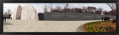 Framed Martin Luther King Jr. Memorial at West Potomac Park, The Mall, Washington DC, USA Print