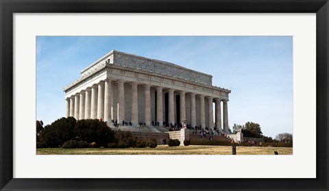 Framed Facade of the Lincoln Memorial, The Mall, Washington DC, USA Print