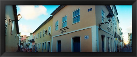 Framed Buildings in a city, Pelourinho, Salvador, Bahia, Brazil Print