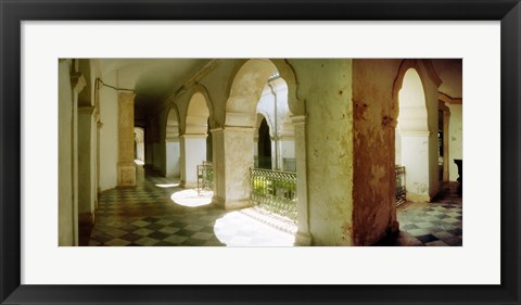 Framed Courtyard of Igreja de Sao Francisco church in Pelourinho, Salvador, Bahia, Brazil Print