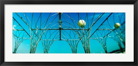 Framed Public art piece with lampposts, Staten island, New York City, New York State, USA Print