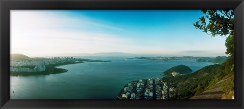 Framed Rio de Janeiro viewed from Sugarloaf Mountain, Brazil Print