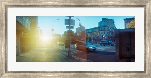 Framed Delancey Street at sunrise, Lower East Side, Manhattan, New York City, New York State, USA Print