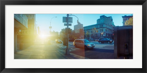 Framed Delancey Street at sunrise, Lower East Side, Manhattan, New York City, New York State, USA Print