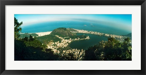 Framed Corcovado, Rio de Janeiro, Brazil Print