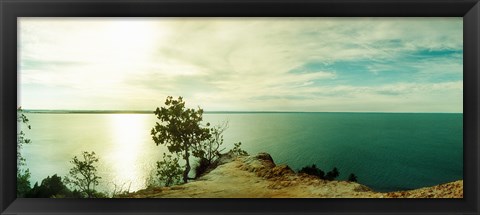 Framed Sunset over the ocean, Morro De Sao Paulo, Tinhare, Cairu, Bahia, Brazil Print