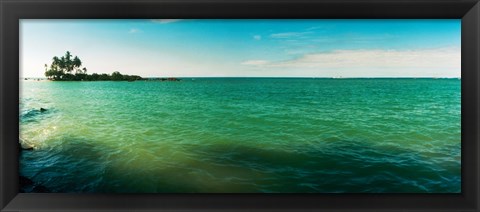 Framed Ocean view, Morro De Sao Paulo, Tinhare, Cairu, Bahia, Brazil Print