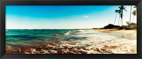 Framed Surf on the beach, Morro De Sao Paulo, Tinhare, Cairu, Bahia, Brazil Print