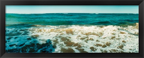 Framed Ocean View at Morro De Sao Paulo, Tinhare, Cairu, Bahia, Brazil Print