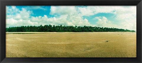 Framed Morro De Sao Paulo Beach, Bahia, Brazil Print