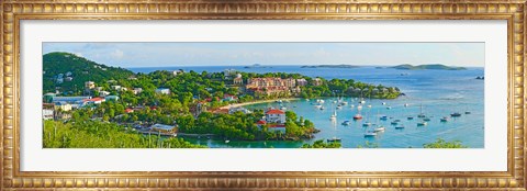 Framed Cruz Bay, St. John, US Virgin Islands Print