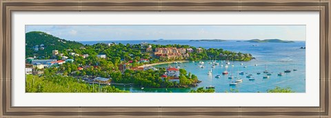 Framed Cruz Bay, St. John, US Virgin Islands Print