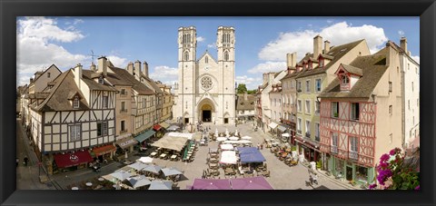 Framed Saint-Vincent De Chalon-Sur-Saone cathedral, Chalon-Sur-Saone, Burgundy, France Print