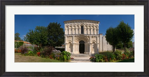 Framed Facade of a Roman church, Echillais, Charente-Maritime, Poitou-Charentes, France Print