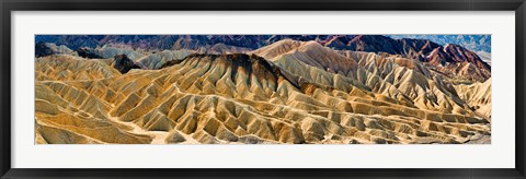 Framed Zabriskie Point, Death Valley, Death Valley National Park, California Print