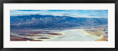 Framed Salt flats viewed from Dantes View, Death Valley, Death Valley National Park, California Print