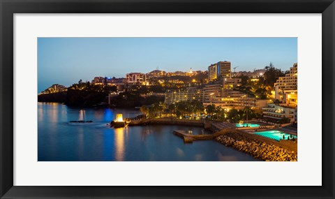 Framed Buildings at the waterfront, Funchal, Madeira, Portugal Print