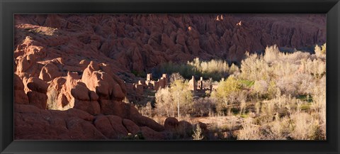 Framed Rock formations in the Dades Valley, Dades Gorges, Ouarzazate, Morocco Print