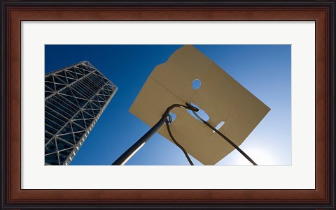 Framed Low angle view of a hotel, Hotel Arts, Barcelona, Catalonia, Spain Print