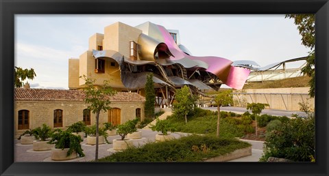 Framed Hotel Marques de Riscal, Elciego, La Rioja, Spain Print