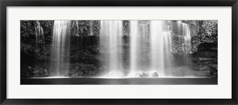 Framed Waterfall in a forest, Llanos De Cortez Waterfall, Guanacaste Province, Costa Rica Print