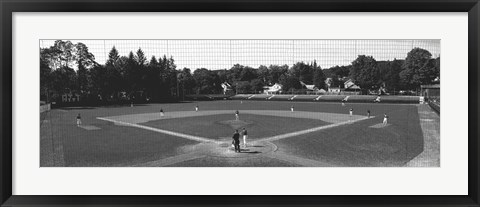 Framed Doubleday Field Cooperstown NY (black and white) Print