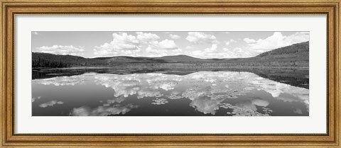 Framed Lake Near Beaver Creek. Yukon Territory, Canada Print