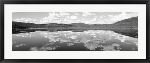 Framed Lake Near Beaver Creek. Yukon Territory, Canada Print