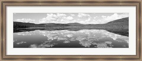 Framed Lake Near Beaver Creek. Yukon Territory, Canada Print