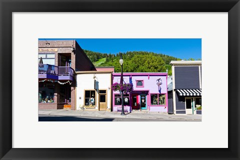 Framed Main Street, Park City, Utah Print