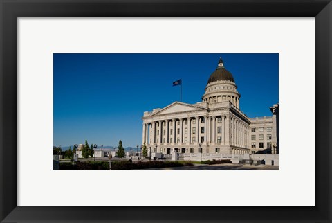 Framed Facade of Utah State Capitol Building, Salt Lake City, Utah Print