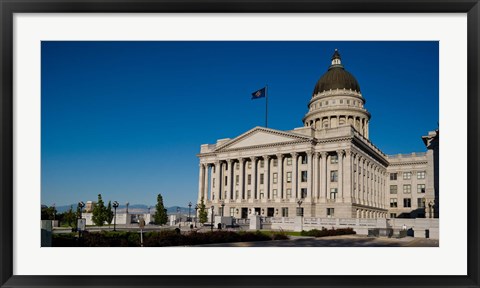 Framed Facade of Utah State Capitol Building, Salt Lake City, Utah Print