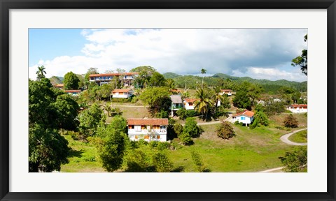 Framed Housing for residents at Las Terrazas, Pinar Del Rio, Cuba Print