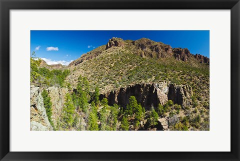 Framed Panorama of Dome Wilderness, San Miguel Mountains, Santa Fe National Forest, New Mexico, USA Print