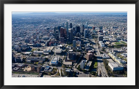 Framed Downtown Los Angeles, Los Angeles, California Print