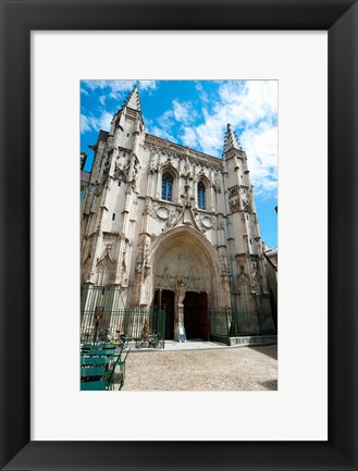 Framed Facade of a church, Place Saint Pierre, Avignon, Vaucluse, Provence-Alpes-Cote d&#39;Azur, France Print