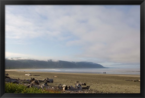 Framed Clouds over the ocean, California, USA Print