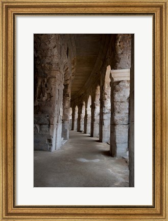 Framed Columns of amphitheater, Arles Amphitheatre, Arles, Bouches-Du-Rhone, Provence-Alpes-Cote d&#39;Azur, France Print