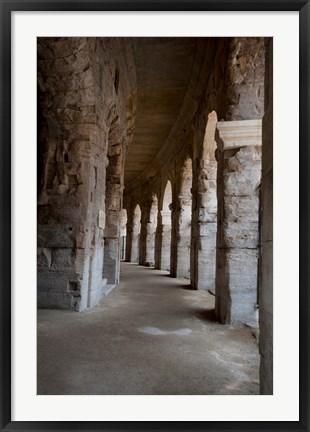 Framed Columns of amphitheater, Arles Amphitheatre, Arles, Bouches-Du-Rhone, Provence-Alpes-Cote d&#39;Azur, France Print