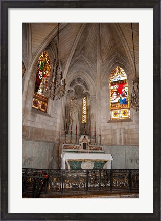 Framed Interiors of the Church Of St. Trophime, Arles, Bouches-Du-Rhone, Provence-Alpes-Cote d&#39;Azur, France Print