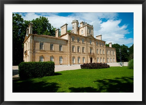 Framed Facade of a building, Chateau d&#39;Avignon, Saintes Maries de La Mer, Bouches-du-Rhone, Provence-Alpes-Cote d&#39;Azur, France Print