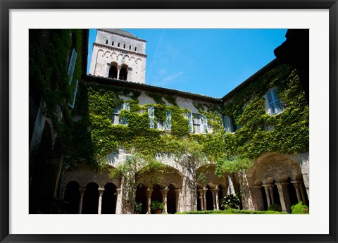 Framed Saint-Paul-De-Mausole, St.-Remy-De-Provence, Bouches-Du-Rhone, Provence-Alpes-Cote d&#39;Azur, France Print