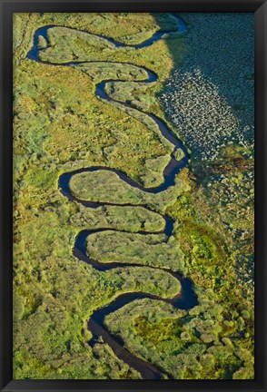 Framed Aerial view of a stream, Park City, Utah, USA Print