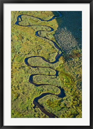 Framed Aerial view of a stream, Park City, Utah, USA Print