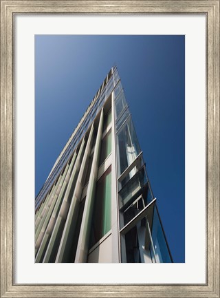 Framed Low angle view of a modern building, 2DF Building, Hamburg, Germany Print