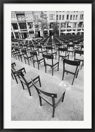 Framed Monument to Jews killed during the Nazi era, Leipzig, Saxony, Germany Print